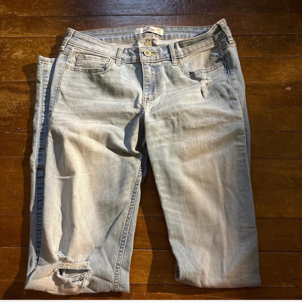 Hollister Light Blue Boyfriend Jeans Waist-29”